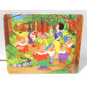 Puzzle en bois Blanche neige et les 7 nains