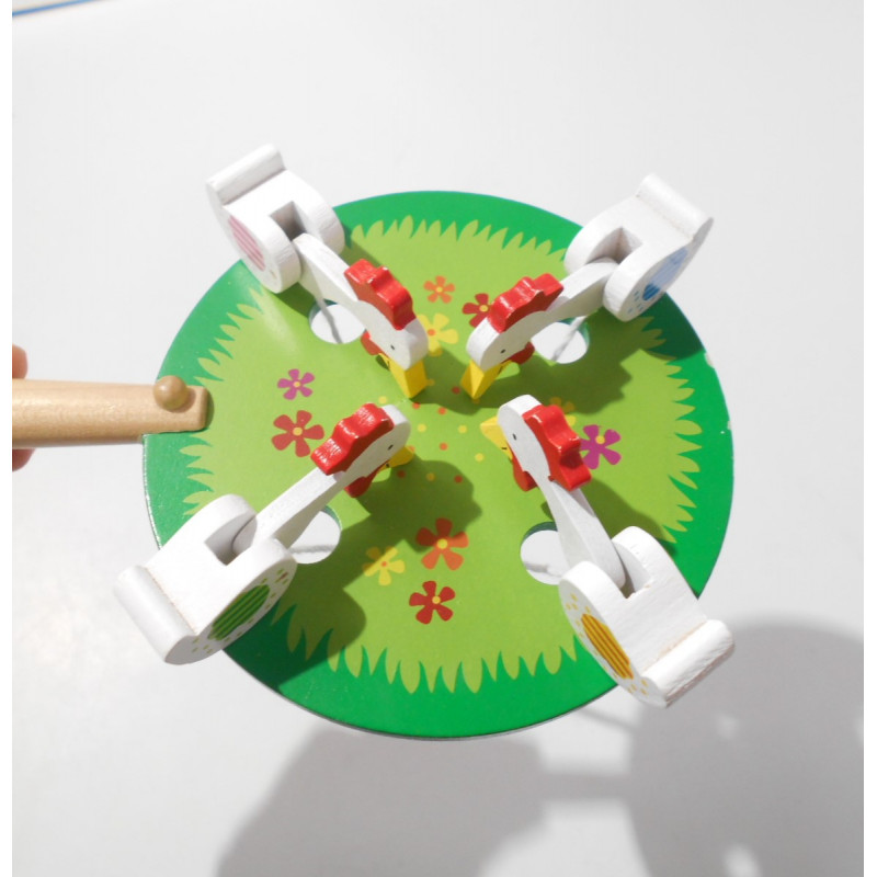 Goki poules qui picorent