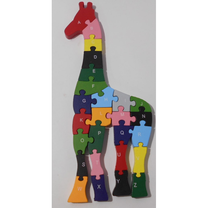 Puzzle en bois Girafe