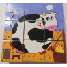 6 puzzles 9 cubes animaux de la ferme - Djeco