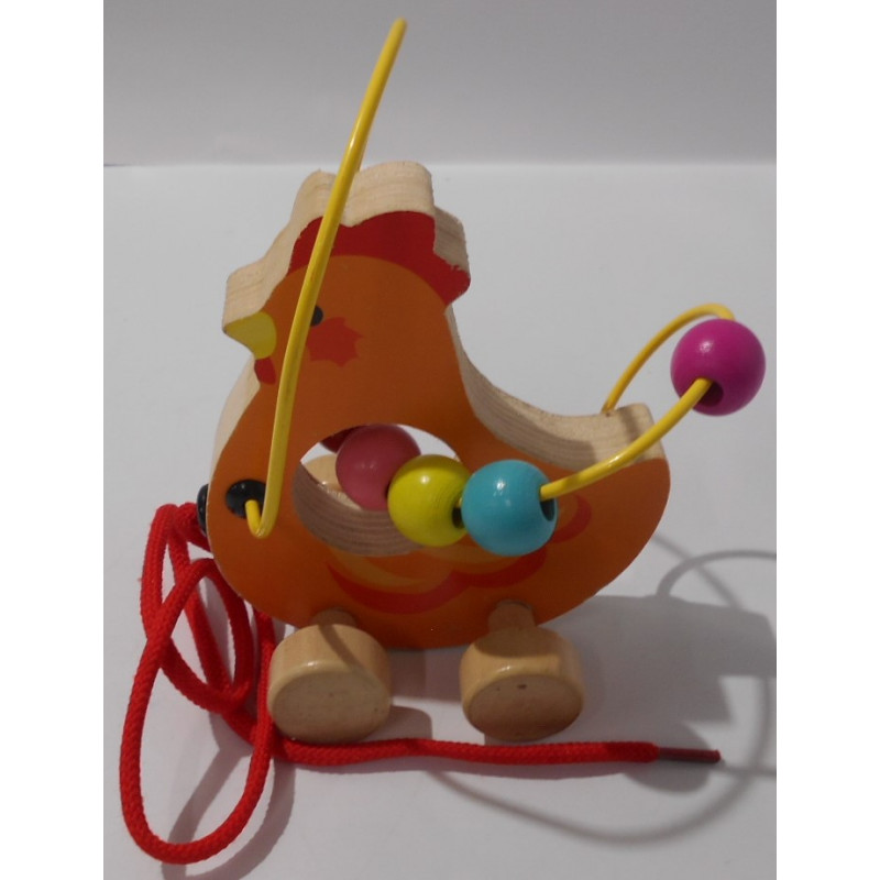 Poule à tirer boulier - JANOD