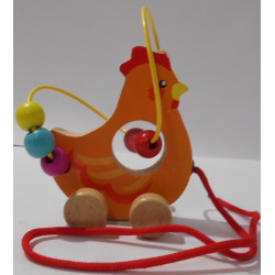 Poule à tirer boulier - JANOD