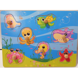 Puzzle en bois poisson