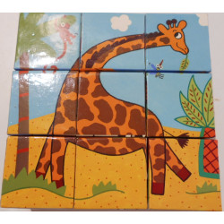 Puzzle 9 cubes jungle- Djeco