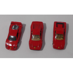 Lot de 3 voitures Ferrari