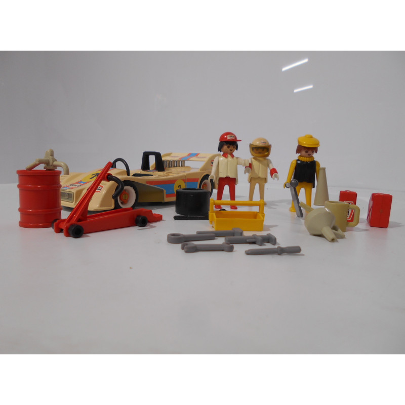PLAYMOBIL VOITURE AVEC remorque et bateau de course vintage EUR 30,00