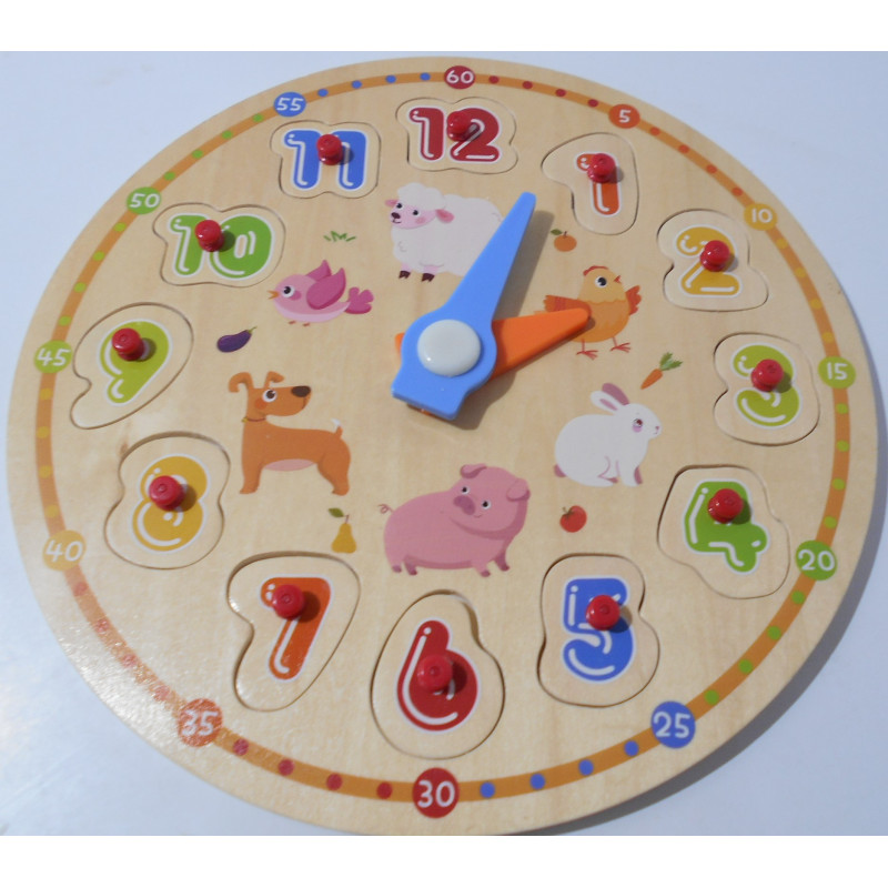 Puzzle en bois Horloge-Playtive