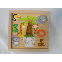 Jeu de mémoire animaux de la jungle