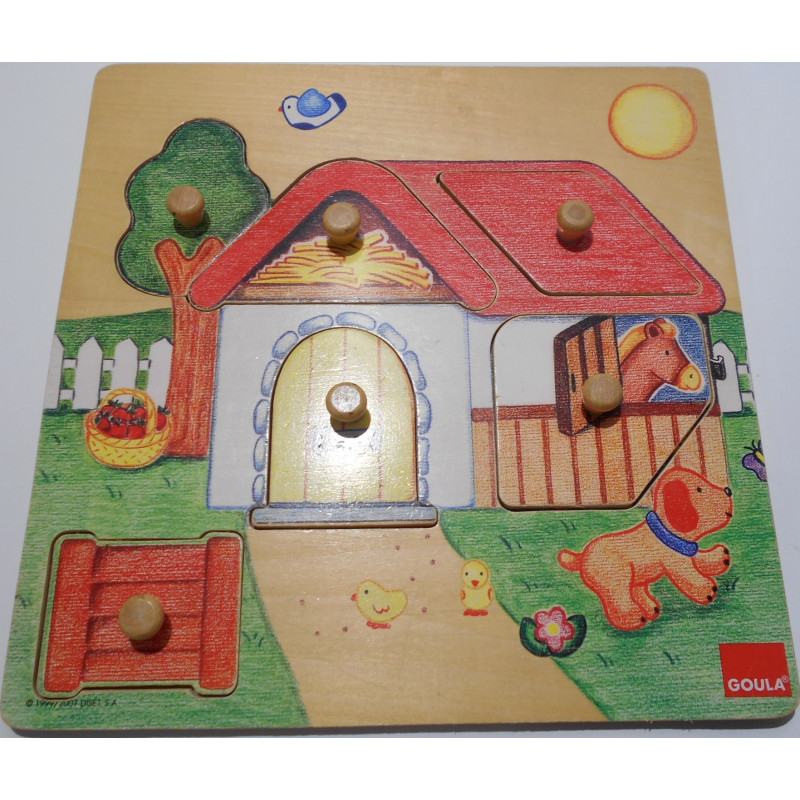 Puzzle bois La ferme - Goula