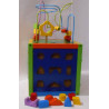 Cube 4 faces multi-jeux en bois