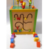 Cube 4 faces multi-jeux en bois