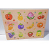 Puzzle fruits en bois