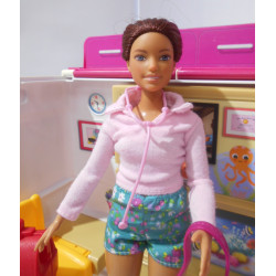 Ambulance Barbie Mattel + poupée