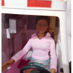 Ambulance Barbie Mattel + poupée