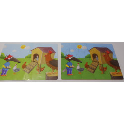 Mes 3 puzzles en bois p'tit loup-Auzou