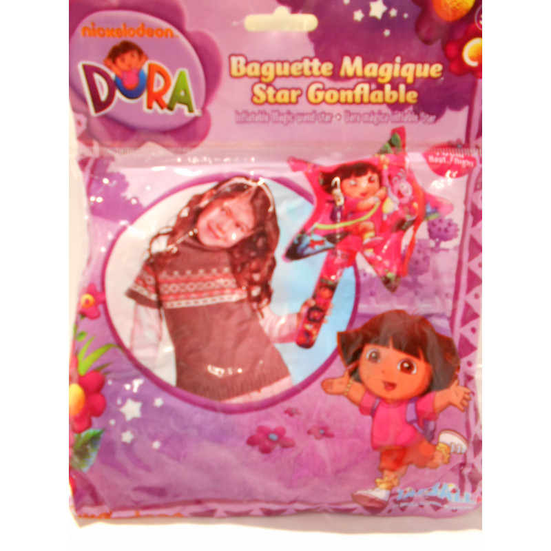 Baguette magique star gonflable Dora