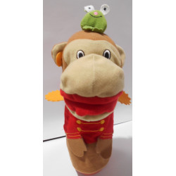 Marionnette singe et petite grenouille