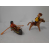 Trappeur et Canöe Indien Playmobil