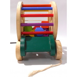 Jouet tortue en bois