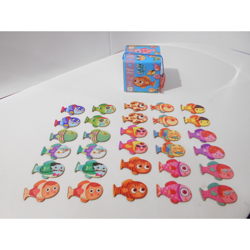 Djeco Mémo petits poissons 30 pièces