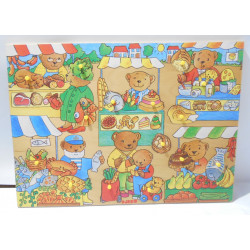 Puzzle en bois ours