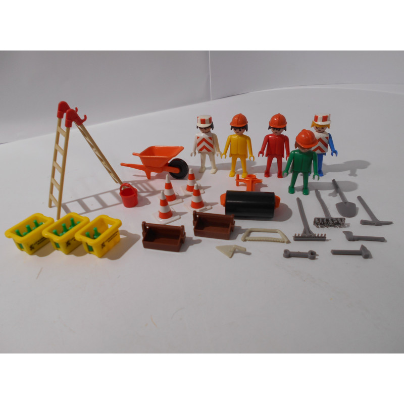 Playmobil Klicky - Les ouvriers de chantier - Réf 3200 (Vintage 1976