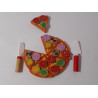 Jouet pizza pour enfant tout en bois