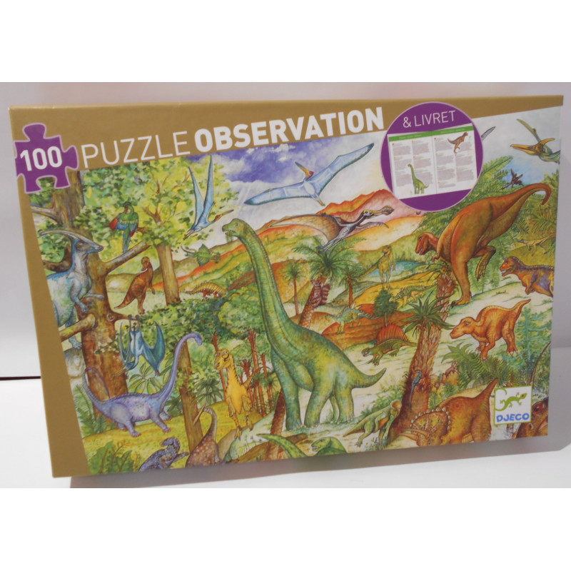 Puzzle observation dinosaures - Djeco