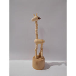 Figurine girafe - bois à...