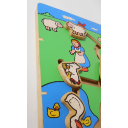 Labyrinthe en bois thème ferme