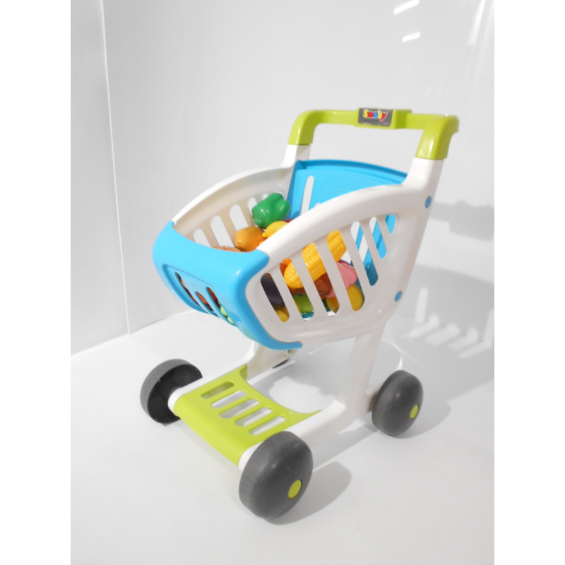 Caddie avec assortiment de fruits et légumes