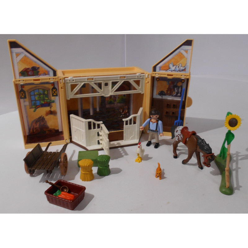 coffret écurie cheval playmobil