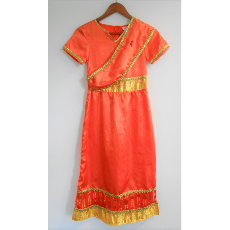 Robe sari orange