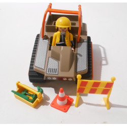 Figurine et Engin de chantier - Playmobil
