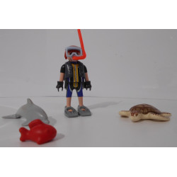 Lot plongeur et animaux marin -playmobil