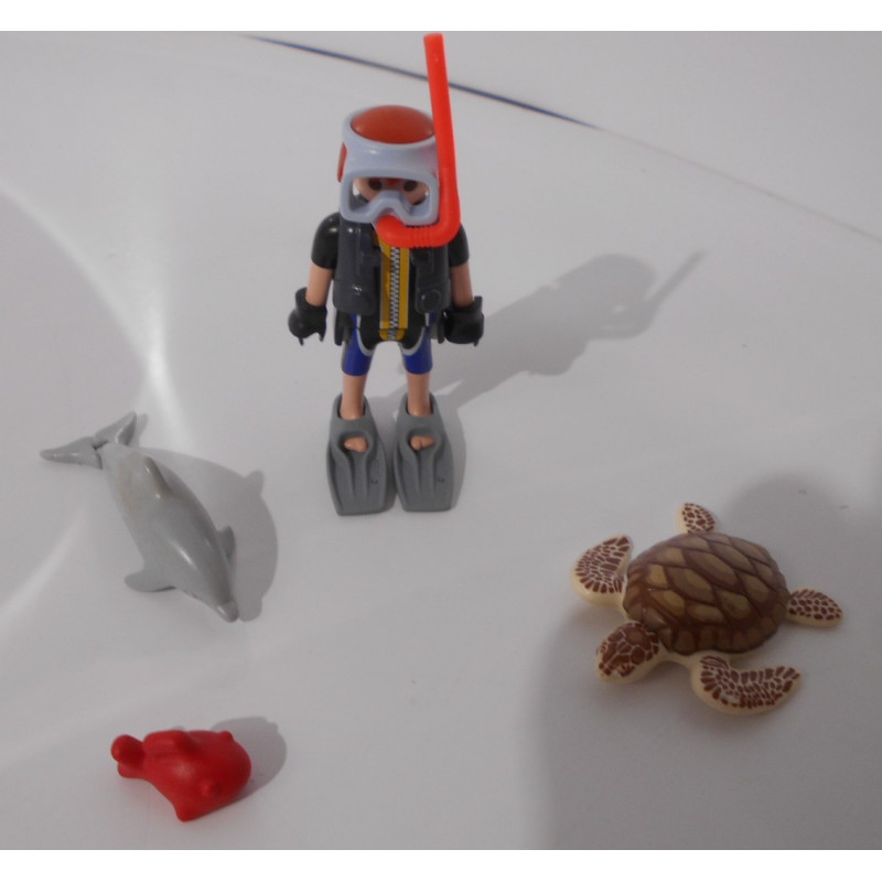 Lot plongeur et animaux marin -playmobil