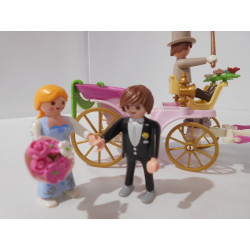 Carrosse et couple de mariés - Playmobil