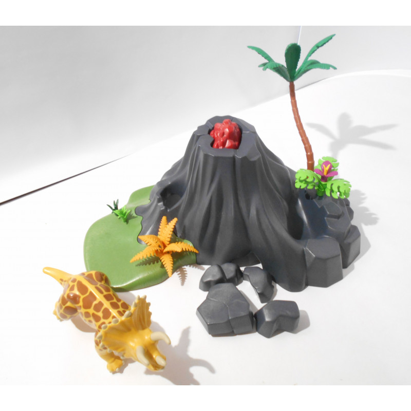 Playmobil -  Triceratops avec volcan - Inspiré réf. 4170