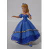 Figurine princesse robe bleue