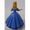 Figurine princesse robe bleue