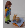 Playmobil - jeune femme et son petit chien