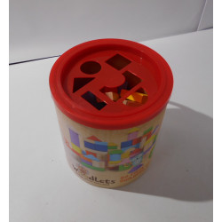 Blocs de construction en bois - 80 pièces