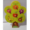 Puzzle arbre et fruits en bois - Janod