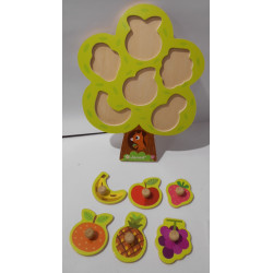 Puzzle arbre et fruits en bois - Janod