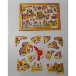Puzzle horloge - Fisher Price - année 1980