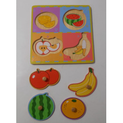 Puzzle fruits en bois