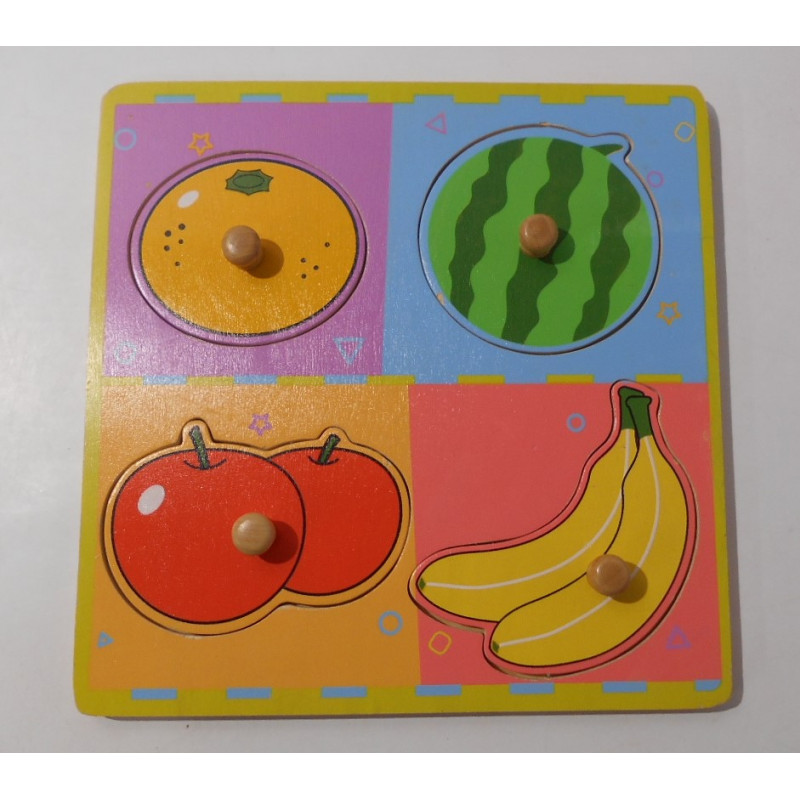 Puzzle fruits en bois