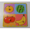 Puzzle fruits en bois