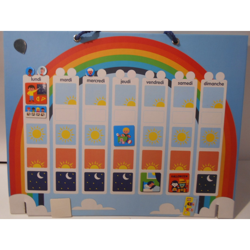 Tableau magnétique activité enfant pour la semaine - Oxybul