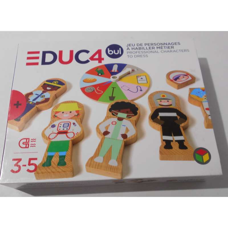 Jeu personnages métiers en bois - Oxybul